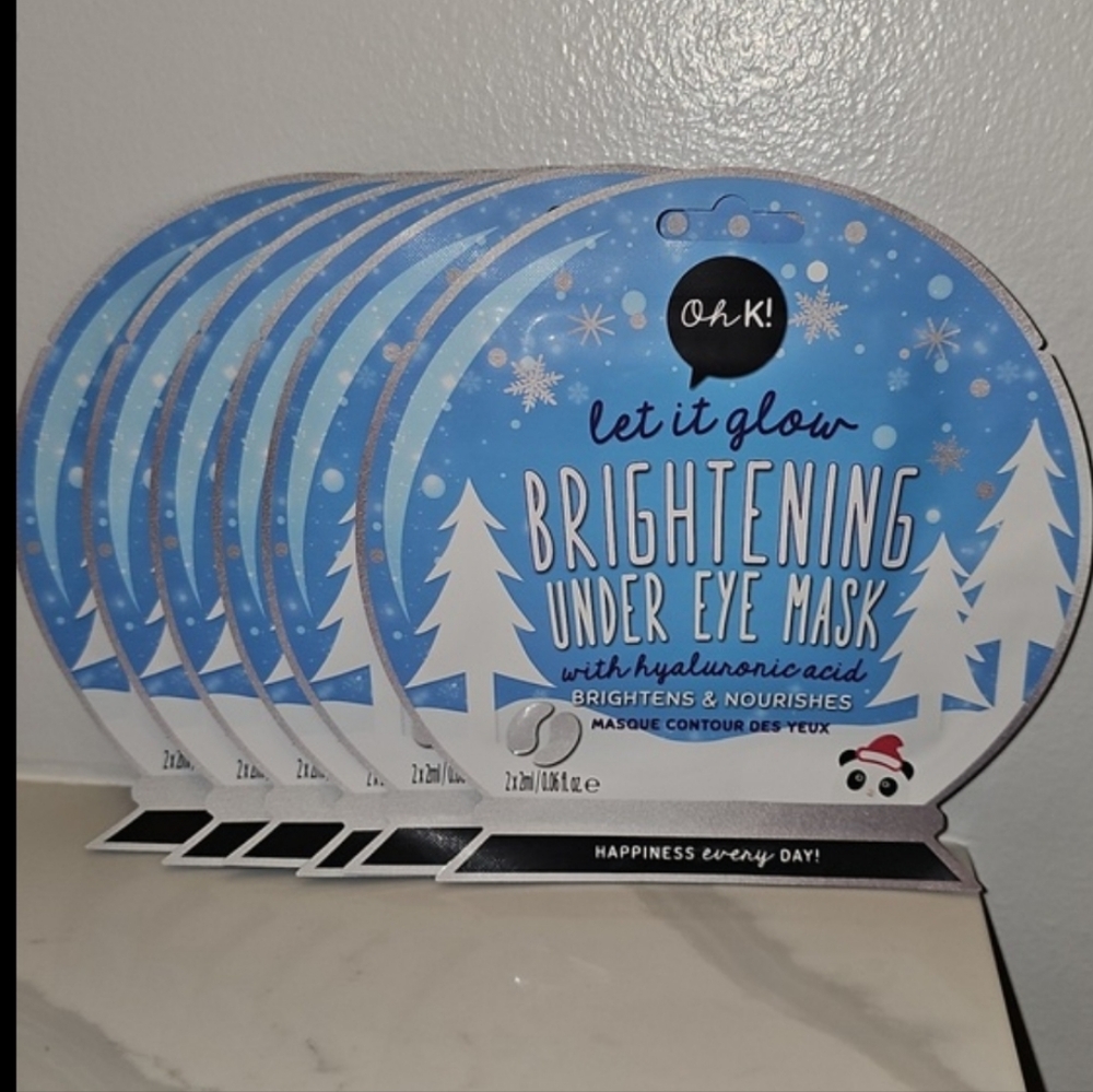 Oh K! Brightening Under Eye Mask With Hyaluronic Acid. Bundle Of 6.
